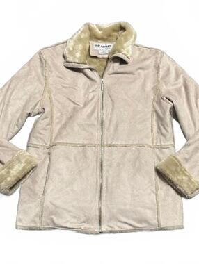 Vintage Y2K Tan Shearling Coat Size M